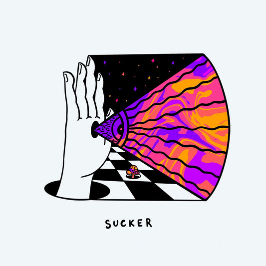 Sucker Limited Edition LP (White with Orange Pinwheel)